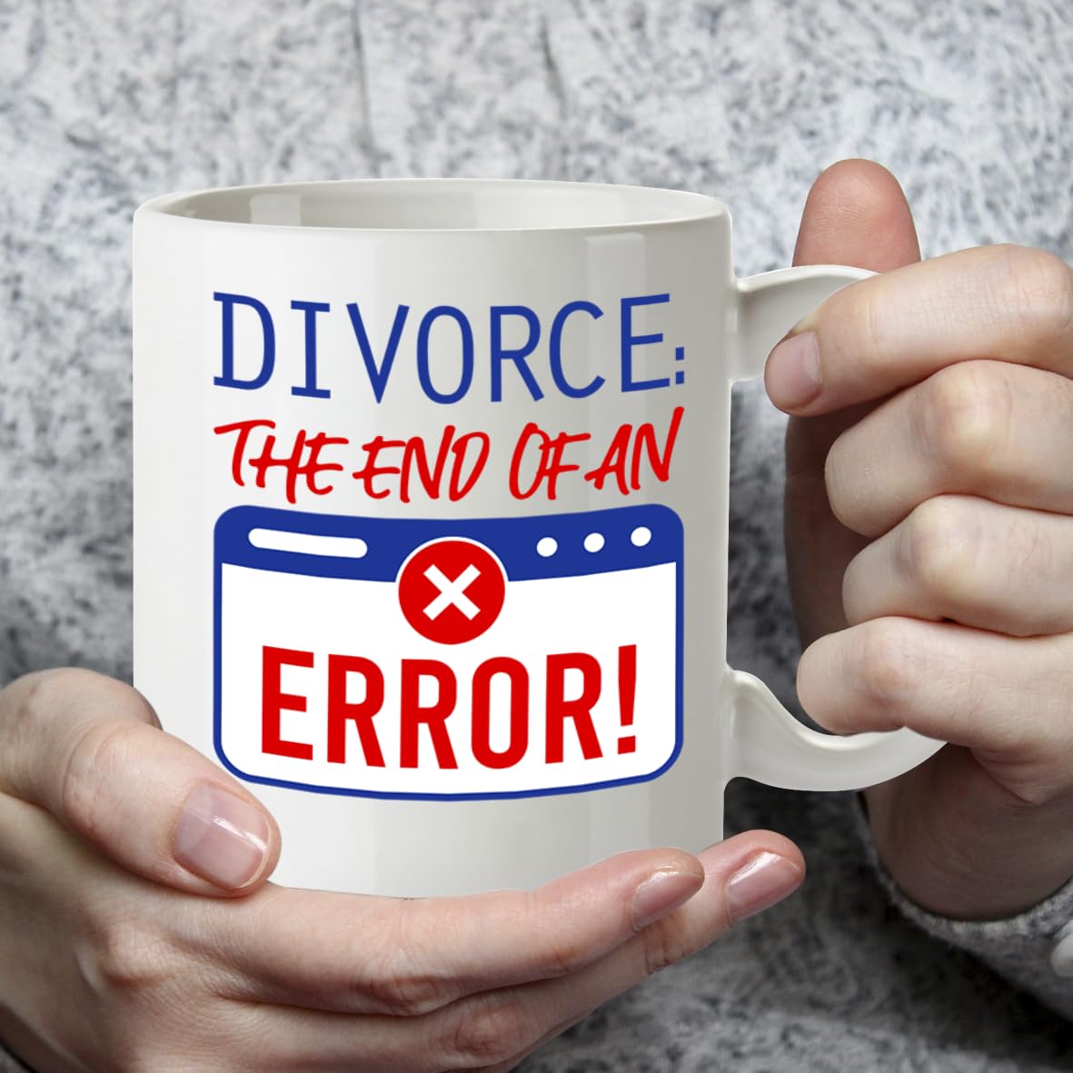 Divorce Gift Mug End of an Error | Funny Newly Divorced Gift for Women Men | 11oz Ceramic Coffee Cup | Divorce Party
