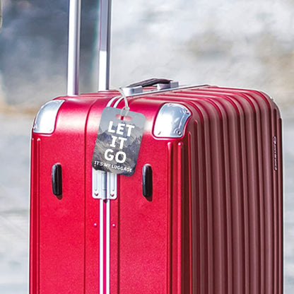 LT207 Let It Go, It's My Luggage Novelty Funny Unique Designer Gift Glossy Plastic Suitcase Luggage Tag