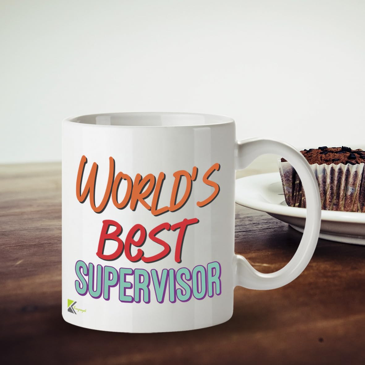 Kruzroyal DZ896 World's Best Supervisor 11OZ Tea/Coffee Mug Cup - Unique Coffee Cup and Gift Ideas, Supervisor's Mug