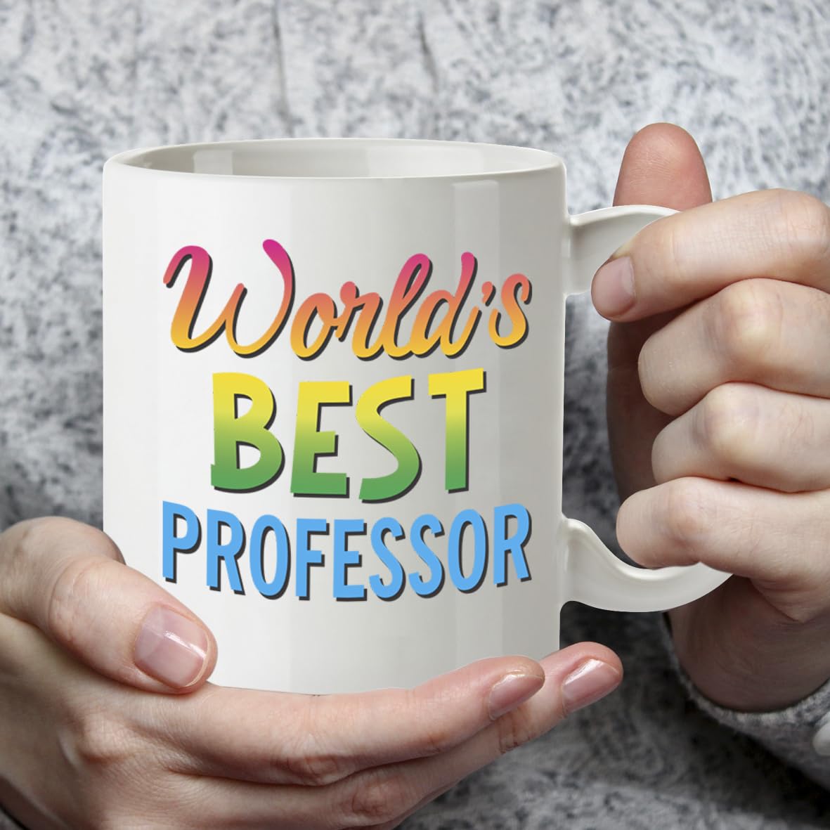 Kruzroyal DZ894 World's Best Professor 11OZ Tea/Coffee Mug Cup - Unique Coffee Cup and Gift Ideas, Professor's Mug