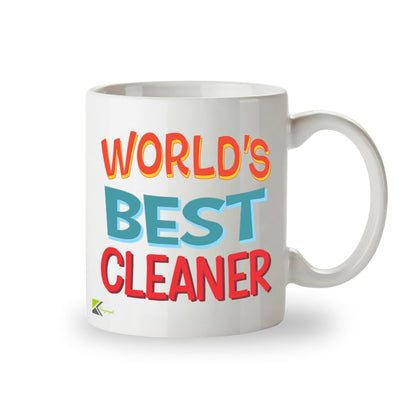 Kruzroyal DZ808 World's Best Cleaner Coffee Mug 11oz - Thank You Gifts for Cleaners Housekeeper Janitor - Funny Appreciation Novelty Cup for Men Women Birthday Christmas