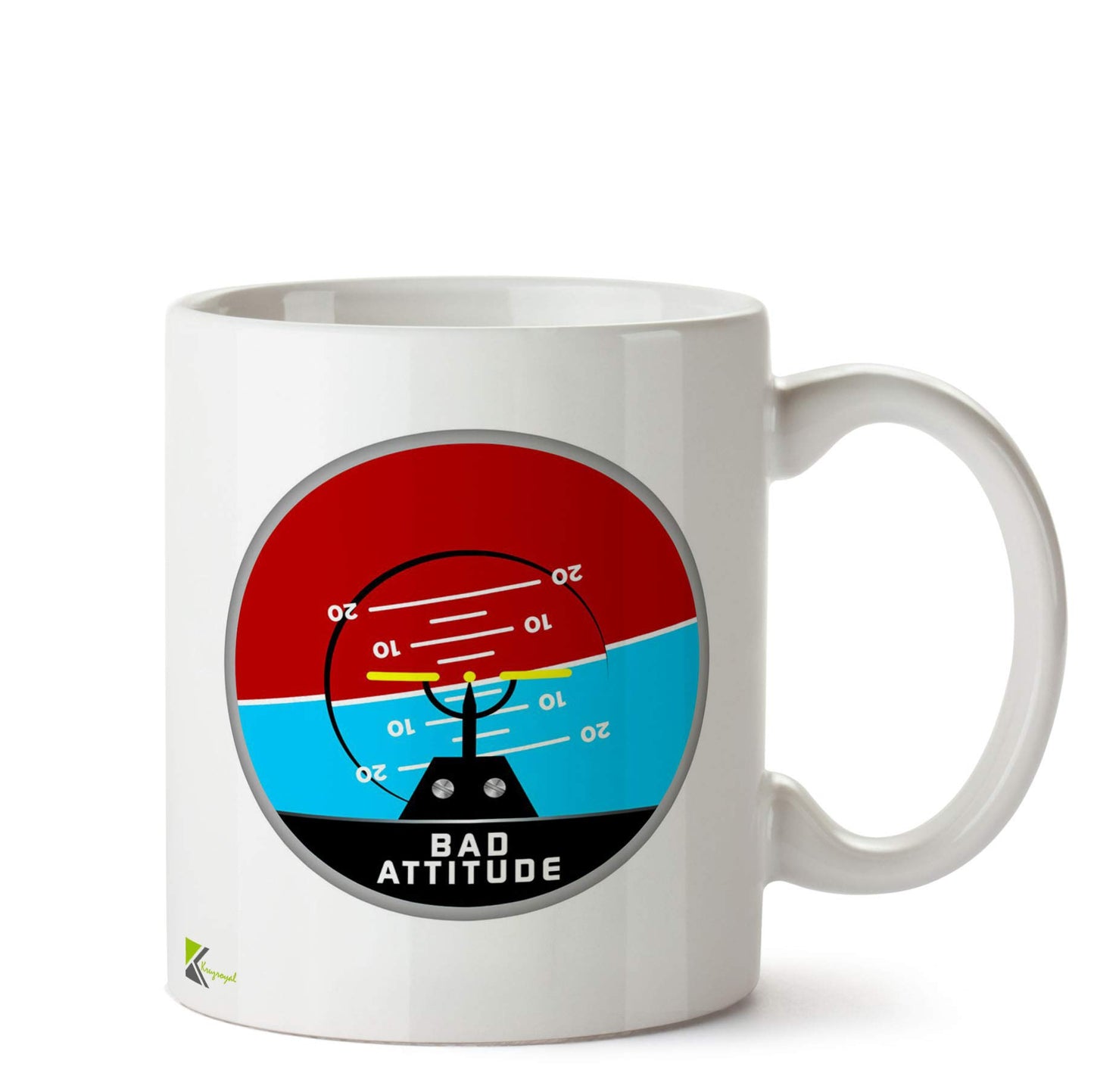 Kruzroyal DZ799 Bad Attitude Funny Novelty Great Gift Idea Coffee Tea Ceramic Mug