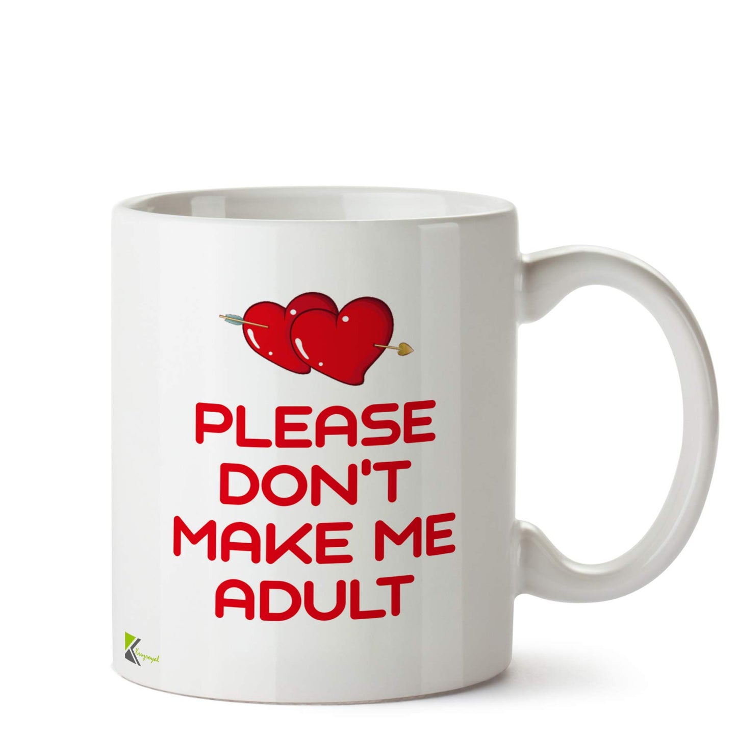 Kruzroyal DZ545 Please Don't Make me Adult Funny Novelty Great Gift Idea Coffee Tea Ceramic Mug