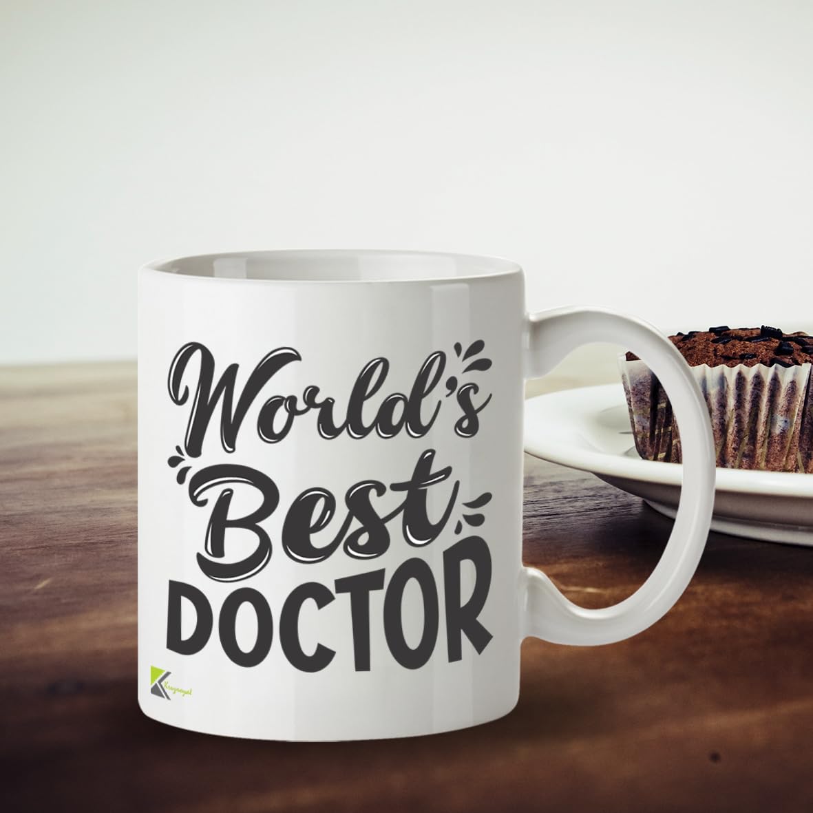 Kruzroyal DZ801 World's Best Doctor Mug - Funny Novelty Coffee Cup for Men Women - Thank You, Birthday, Gift for GP, Physician, Medical Professional, Surgeon 11OZ