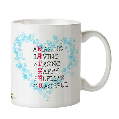 Kruzroyal DZ381 Full Form of Mother Funny Novelty Great Gift Idea Coffee Tea Mug