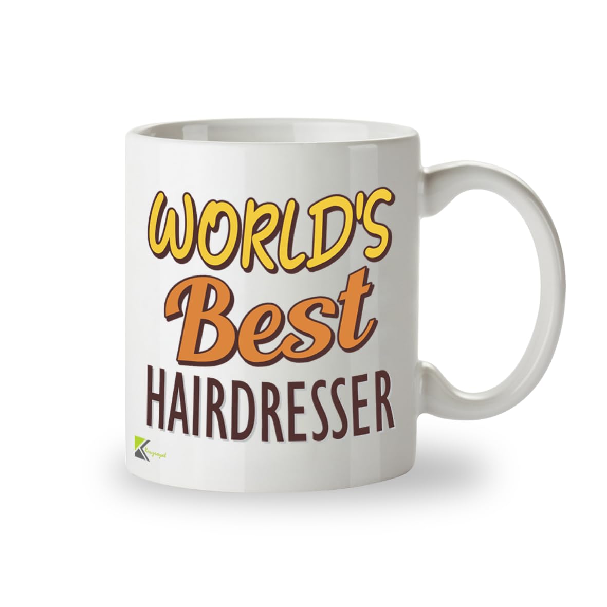 Kruzroyal DZ877 World's Best Hairdresser Mug 11oz - White Ceramic Cup for Stylist, Barber - Funny Birthday, Leaving or Thank You Present