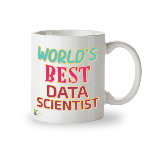 Kruzroyal DZ891 World's Best Data Scientist 11OZ Tea/Coffee Mug Cup - Unique Coffee Cup and Gift Ideas, Data Scientist's Mug