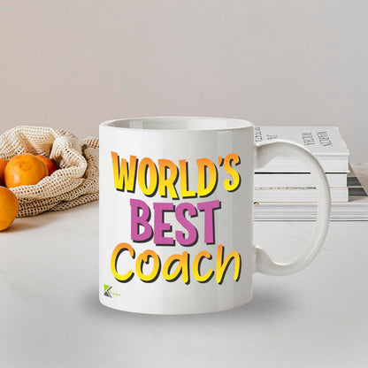 Kruzroyal DZ899 World's Best Coach 11OZ Tea/Coffee Mug Cup - Unique Coffee Cup and Gift Ideas, Coach's Mug