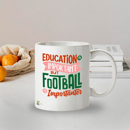 Kruzroyal Funny Football Mug | Football is Importanter | Football Gifts for Men Dad Son Him | Birthday Fathers Day Christmas 11oz