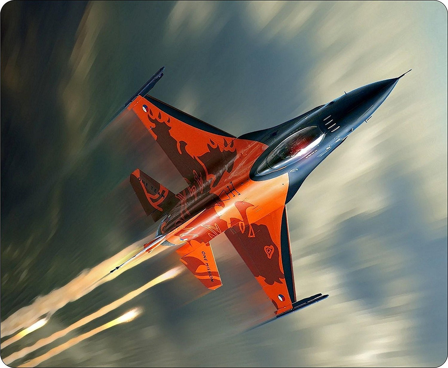 F16 Fighting Falcon War Plane Computer PC Mousemat / Pad Anti Slip