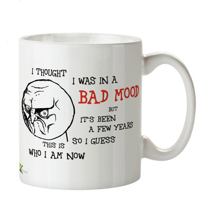 Kruzroyal DZ347 I Thought i was in a Bad Mood but It's Been a Few Years so i Guess This is who i am Now Funny Novelty Great Gift Idea Coffee Tea Mug