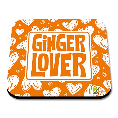 CS002 Ginger Lover Novelty Funny Coffee Tea Drink Gift Glossy MDF Wooden Coaster
