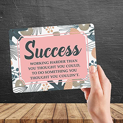 Kruzroyal MP485 Success : Working harder than you thought you could, To do something you thought you couldn't Funny Novelty Retro Vintage Metal Wall Sign Plaque 20cm x 15cm