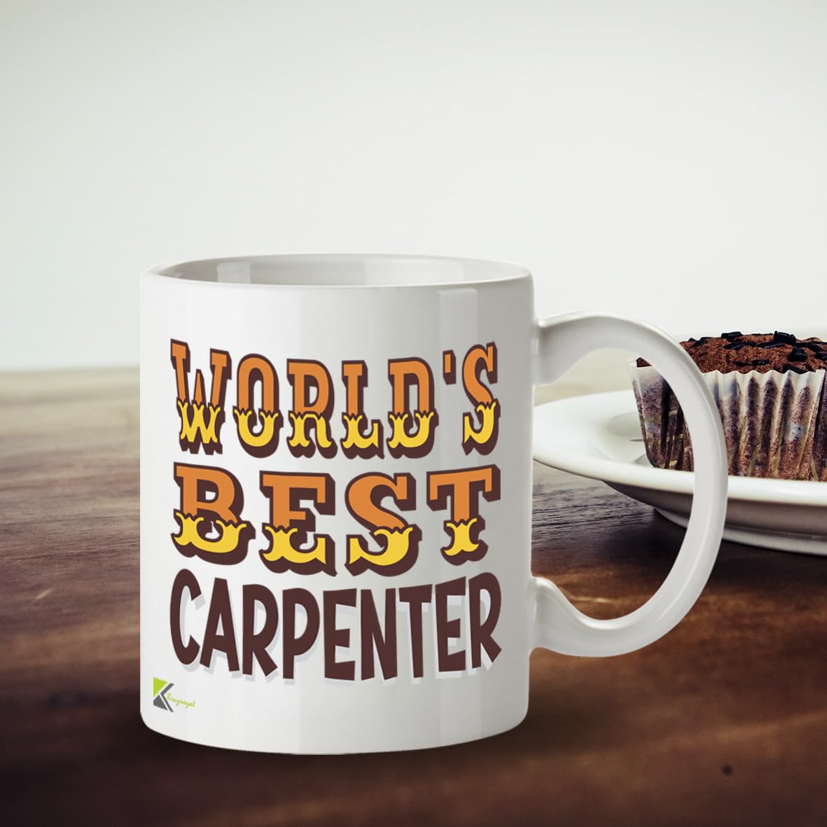 Kruzroyal DZ803 World's Best Carpenter Coffee Mug 11oz - Gifts for Carpenters Men Dad - Funny Woodworking & Handyman Novelty Cup for Birthday Christmas Fathers Day 11OZ
