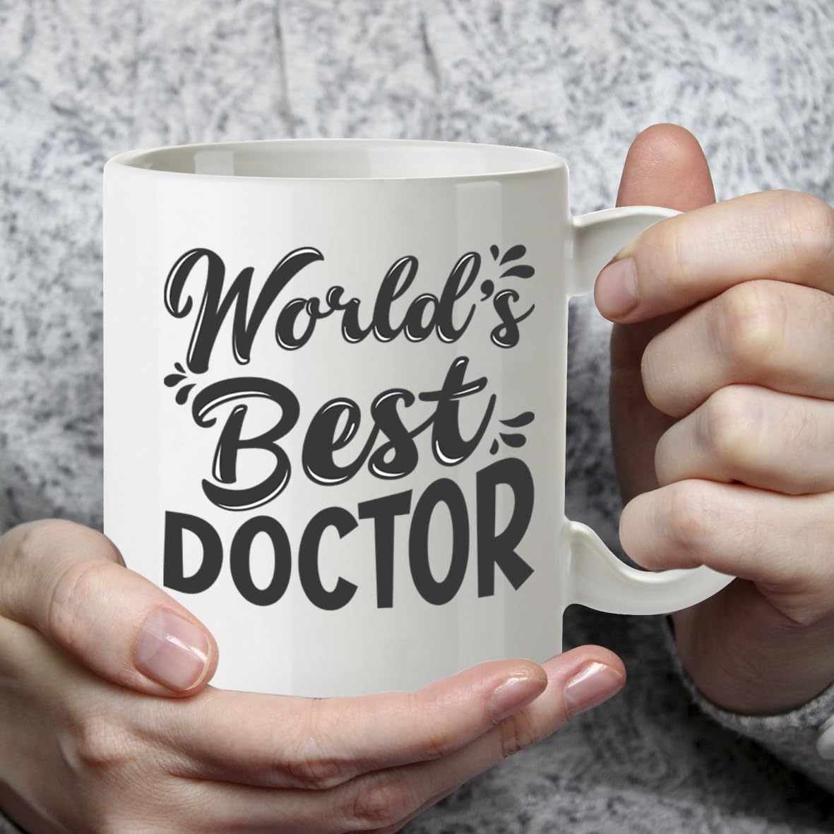 Kruzroyal DZ801 World's Best Doctor Mug - Funny Novelty Coffee Cup for Men Women - Thank You, Birthday, Gift for GP, Physician, Medical Professional, Surgeon 11OZ
