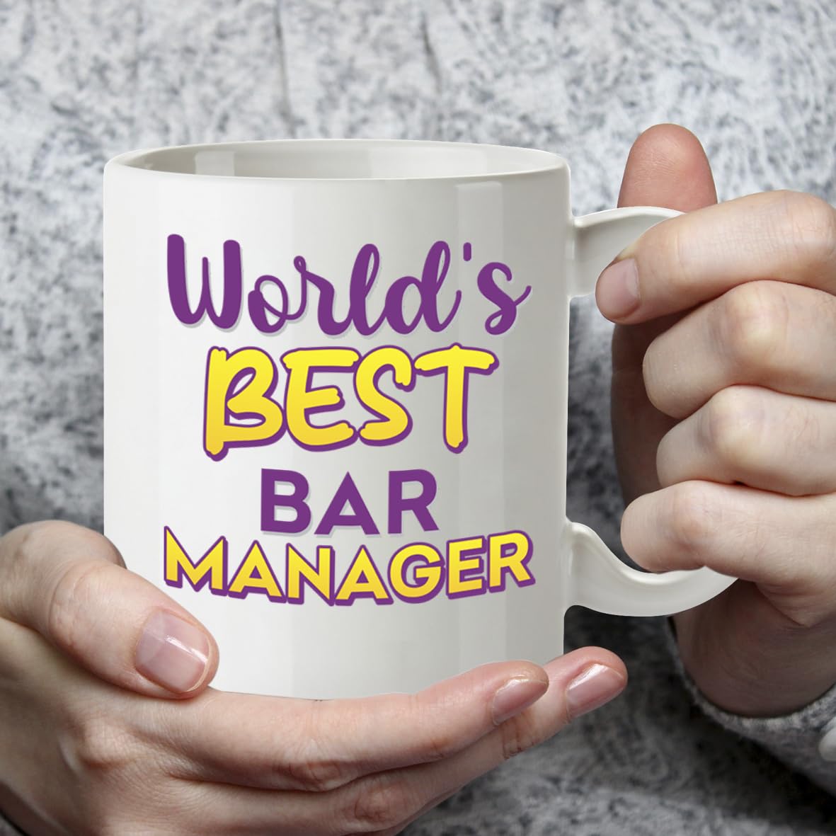 Kruzroyal DZ895 World's Best Bar Manager 11OZ Tea/Coffee Mug Cup - Unique Coffee Cup and Gift Ideas, Bar Manager's Mug