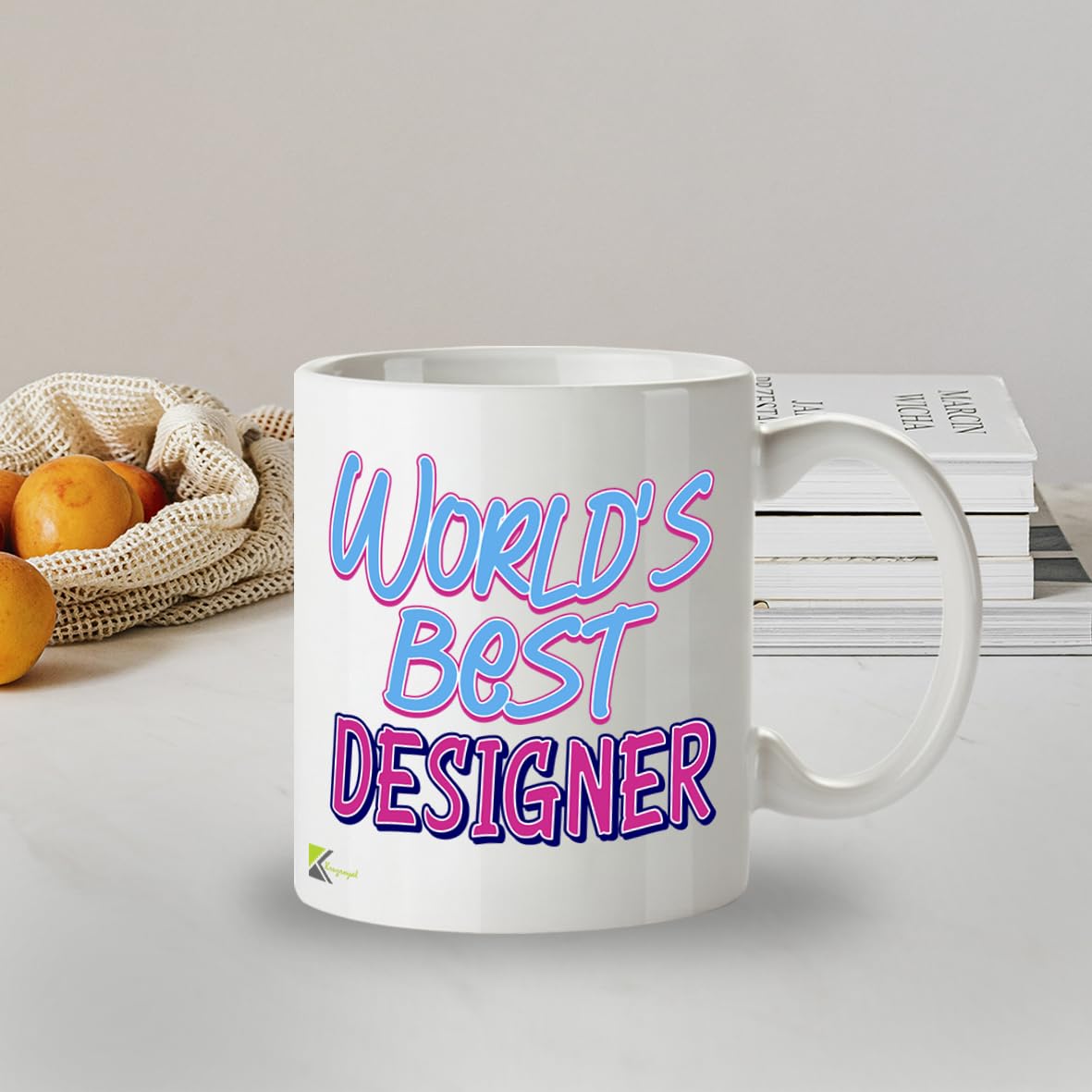 Kruzroyal DZ869 World's Best Designer Mug 11oz - White Ceramic Cup for Graphic, Web, UI/UX Designer - Funny Birthday, Leaving, Thank You Present