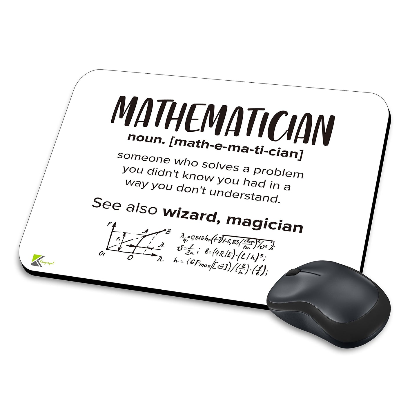 MM180 - Defination of Mathematician Funny Novelty Gift Mousemat/MousePad Anti Slip Laptop Computer PC Mouse Mat