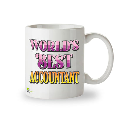 Kruzroyal DZ851 World's Best Accountant Coffee Mug 11oz - Funny Accounting Gift for CPA Tax Professional Office Worker Birthday Christmas