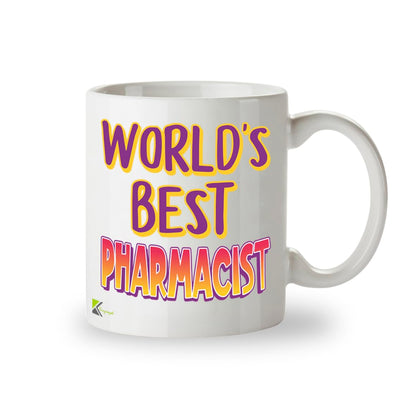 Kruzroyal DZ858 World's Best Pharmacist Mug 11oz - White Ceramic Cup for Chemist, Technician - Ideal Birthday, Retirement, Thank You Present