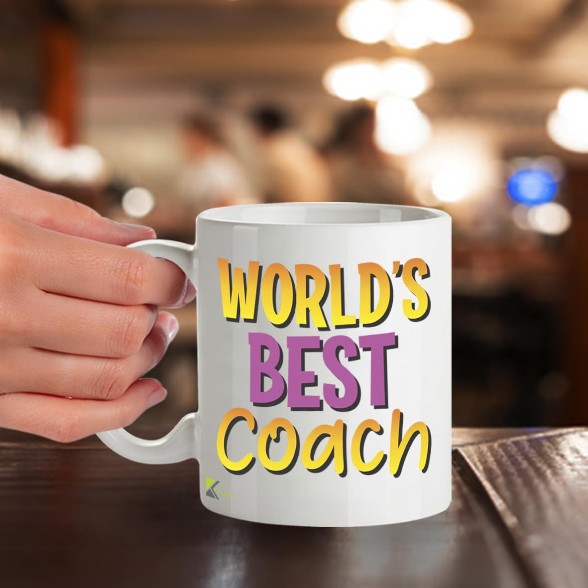 Kruzroyal DZ899 World's Best Coach 11OZ Tea/Coffee Mug Cup - Unique Coffee Cup and Gift Ideas, Coach's Mug