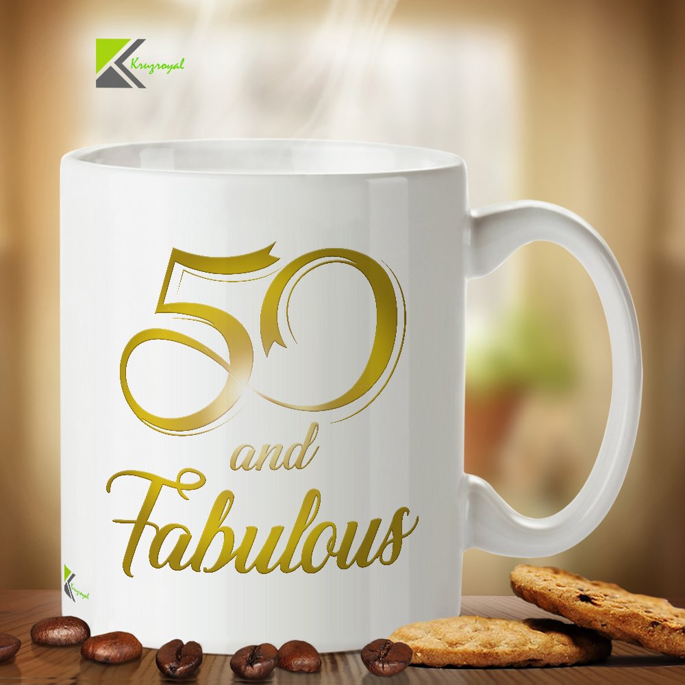 Kruzroyal DZ229 50 and Fabulous Funny Novelty Great Gift Idea Coffee Tea Mug