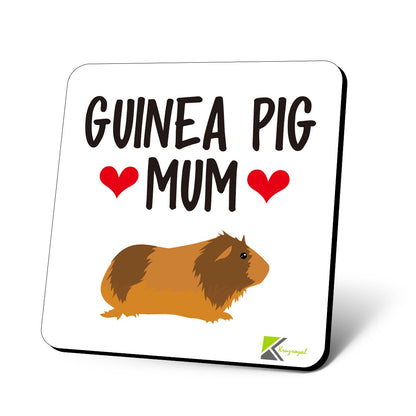 CS703 Guinea Pig Mum Novelty Funny Coffee Tea Drink Gift Glossy MDF Wooden Coaster