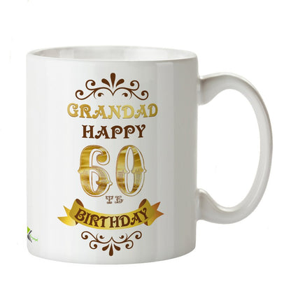 Kruzroyal Grandad 60th Birthday Mug, Special Milestone Celebration Design, Novelty Gift for Grandfather, Pops or Papa, Funny Novelty Great Gift Idea Coffee Tea Mug Coffee Tea Cup