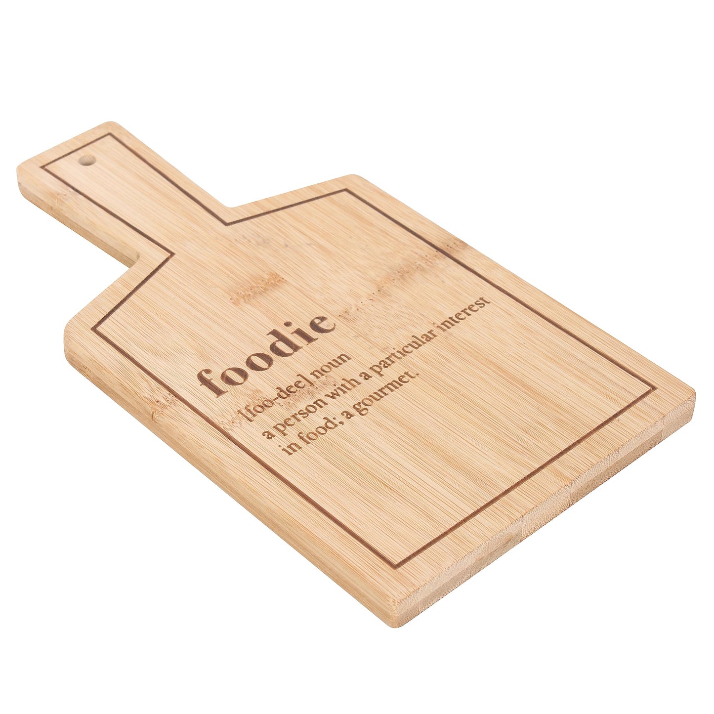 Bamboo Serving Board - Foodie Gift: Eco-Friendly, Durable & Food Safe