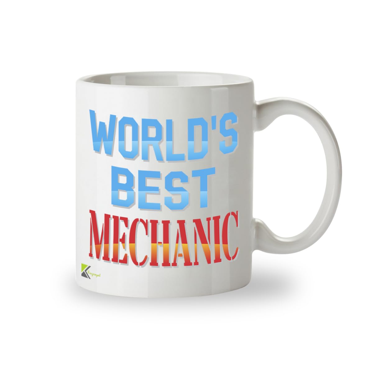 Kruzroyal DZ884 World's Best Mechanic Mug 11oz - White Ceramic Cup for Car Technician, Dad - Funny Birthday, Father's Day, Thank You Present