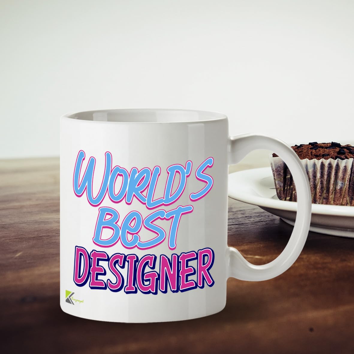 Kruzroyal DZ869 World's Best Designer Mug 11oz - White Ceramic Cup for Graphic, Web, UI/UX Designer - Funny Birthday, Leaving, Thank You Present