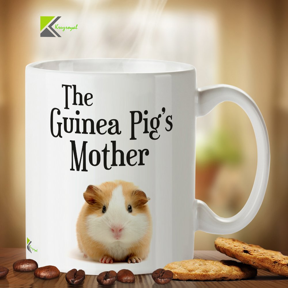 Kruzroyal DZ309 The Guinea Pig's Mother Funny Novelty Great Gift Idea Coffee Tea Mug