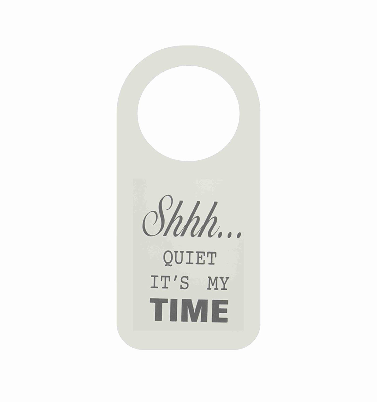 Kruzroyal Door Hanger Shhh... quiet it's my time bedroom funny novelty Gift Door Hanger Sign