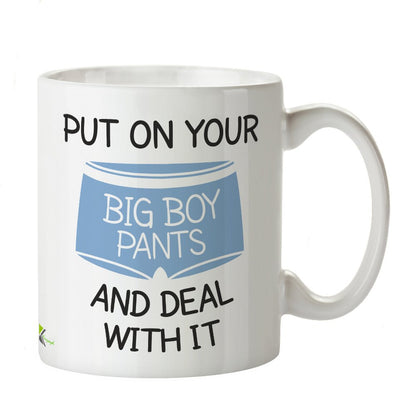 Kruzroyal DZ341 Put on Your Big boy Pants and Deal with it Funny Novelty Great Gift Idea Coffee Tea Mug