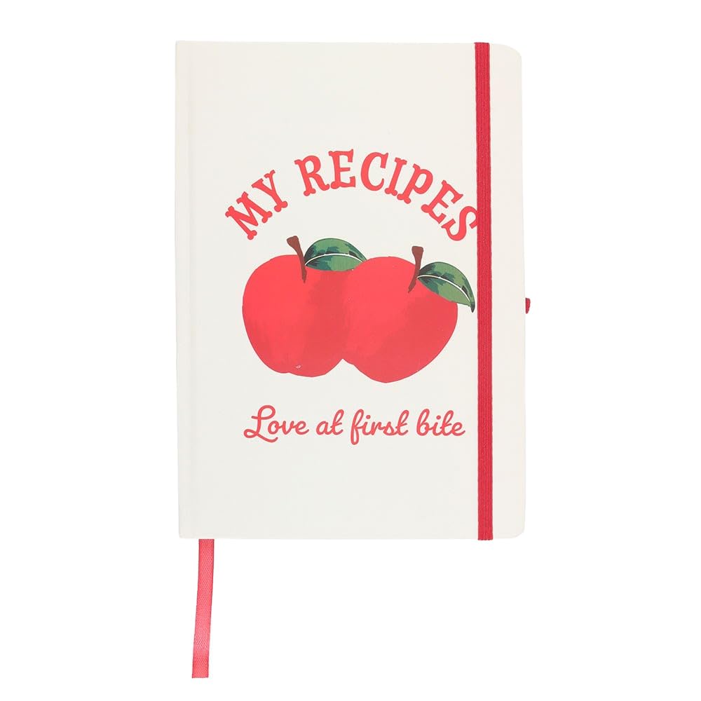 My Recipes A5 Notebook with Pen – Perfect for Organizing Recipes – Includes Handy Pen – Ideal for Cooking Enthusiasts – Ample Space for Notes – Charming and Practical Design