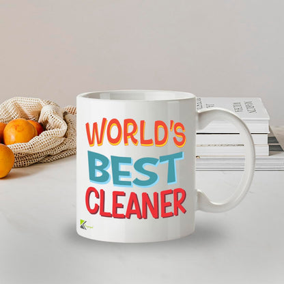 Kruzroyal DZ808 World's Best Cleaner Coffee Mug 11oz - Thank You Gifts for Cleaners Housekeeper Janitor - Funny Appreciation Novelty Cup for Men Women Birthday Christmas