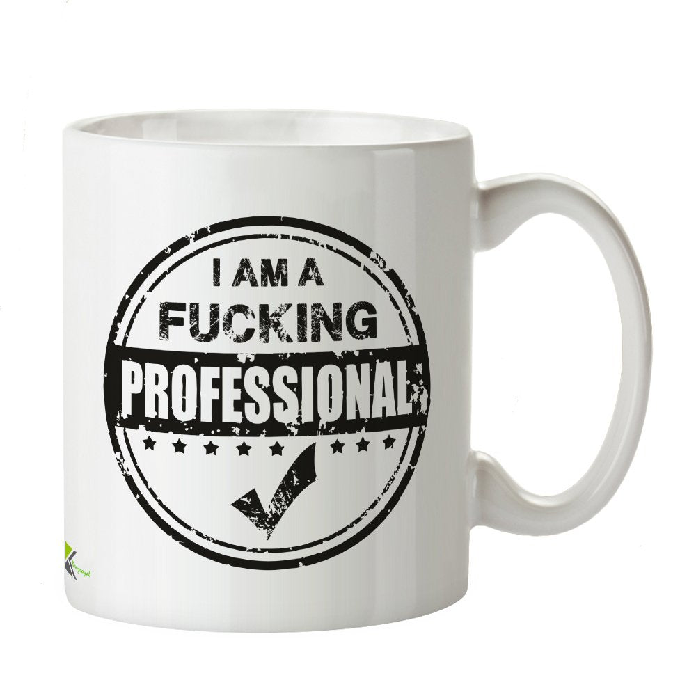 Kruzroyal DZ236 I am a FUC*ing Professional Funny Novelty Great Gift Idea Coffee Tea Mug