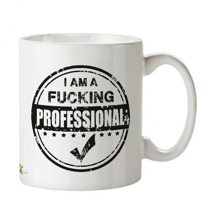 Kruzroyal DZ236 I am a FUC*ing Professional Funny Novelty Great Gift Idea Coffee Tea Mug