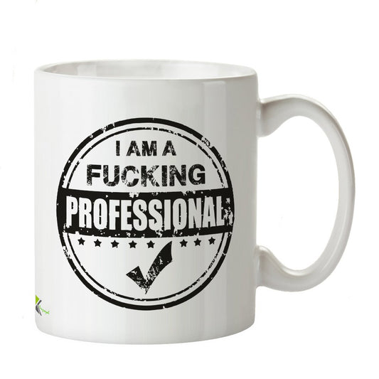 Kruzroyal DZ236 I am a FUC*ing Professional Funny Novelty Great Gift Idea Coffee Tea Mug