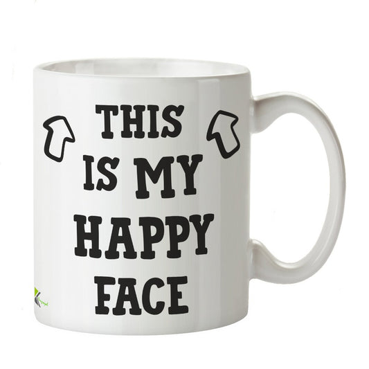 Kruzroyal DZ209 This is My Happy face Funny Novelty Great Gift Idea Coffee Tea Mug