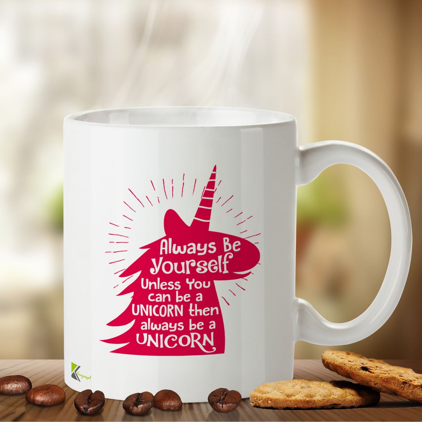 Kruzroyal DZ425 Always be Yourself Unless You can be a Unicorn Then Always be a Unicorn Funny Novelty Great Gift Idea Coffee Tea Mug