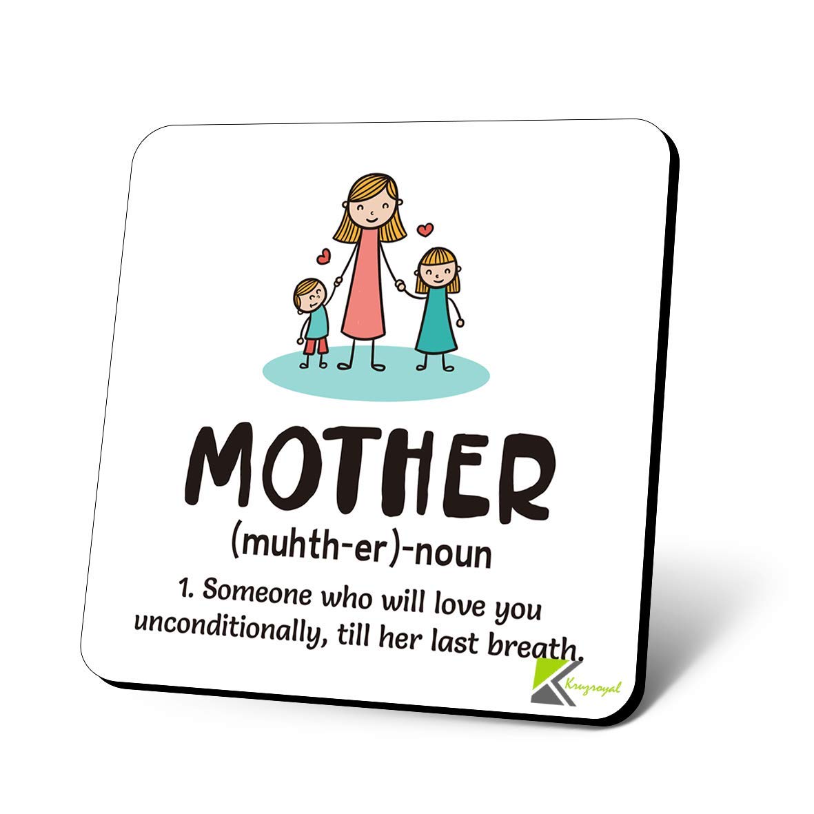 CS1185 Definition of Mother Novelty Funny Coffee Tea Drink Gift Glossy MDF Wooden Coaster