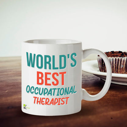 Kruzroyal DZ892 World's Best Occupational Therapist 11OZ Tea/Coffee Mug Cup - Unique Coffee Cup and Gift Ideas, Occupational Therapist's Mug