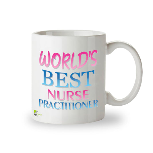 Kruzroyal DZ889 World's Best Nurse Practitioner 11OZ Tea/Coffee Mug Cup - Unique Coffee Cup and Gift Ideas, Nurse Practitioner's Mug