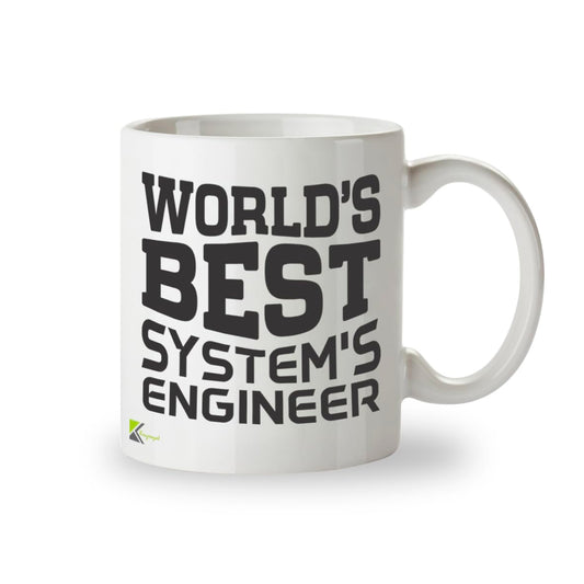 Kruzroyal DZ806 World's Best Systems Engineer Mug 11oz - Funny Tech Gifts for Men Dad - IT Professional Coder Developer Novelty Cup for Birthday Christmas