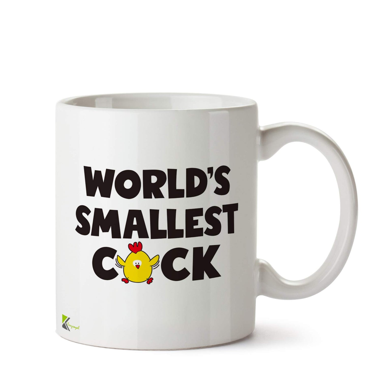 Kruzroyal DZ511 World's Smallest C*ck Funny Novelty Great Gift Idea Coffee Tea Ceramic Mug