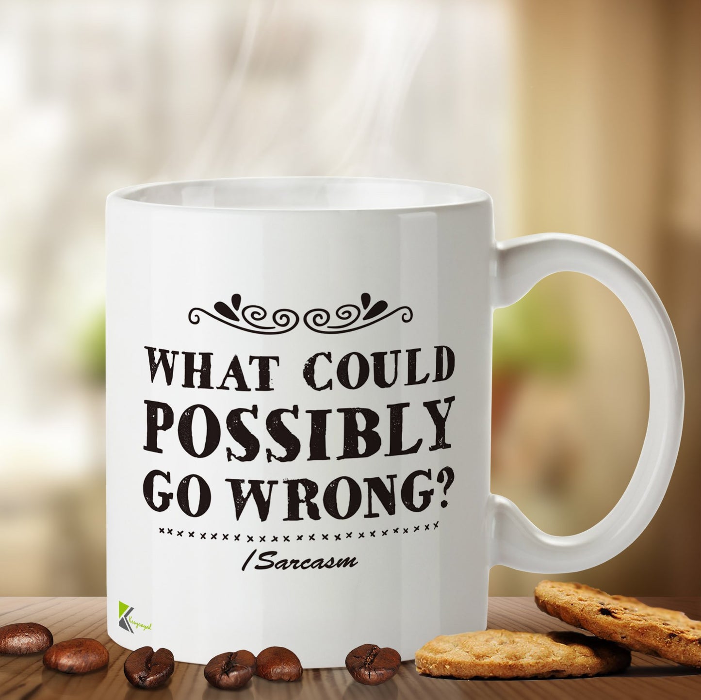 Kruzroyal DZ462 What Could Possibly go Wrong? Sarcasm Funny Novelty Great Gift Idea Coffee Tea Mug
