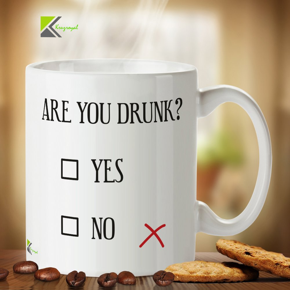 DZ316 are You Drunk? yes no Funny Novelty Great Gift Idea Coffee Tea Mug