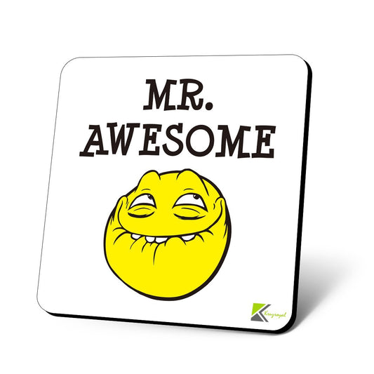 CS1023 MR Awesome Novelty Funny Coffee Tea Drink Christmas Gift Glossy MDF Wooden Coaster