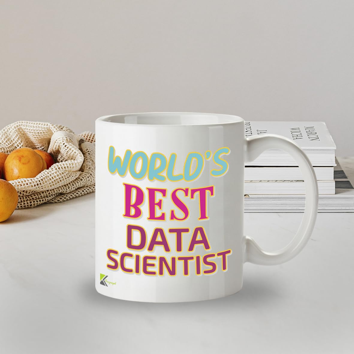 Kruzroyal DZ891 World's Best Data Scientist 11OZ Tea/Coffee Mug Cup - Unique Coffee Cup and Gift Ideas, Data Scientist's Mug